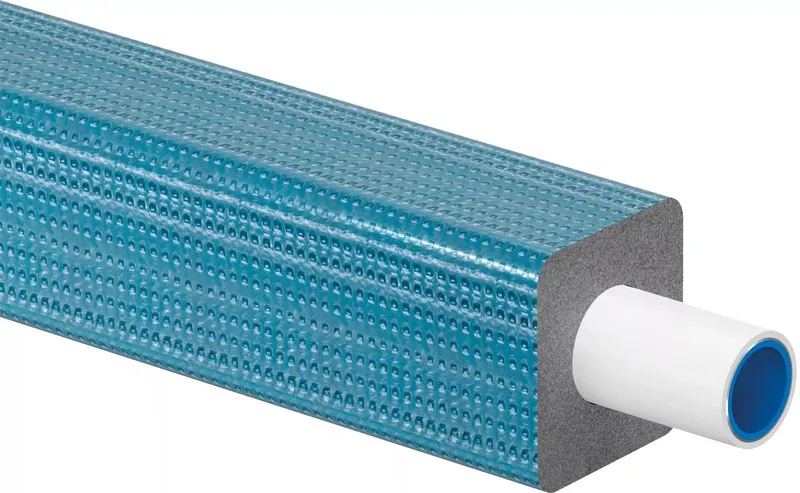 Uponor Uni Pipe PLUS izoliuotas vamzdis su garo barjeru DHS9 16X2,0 BLUE (75M)