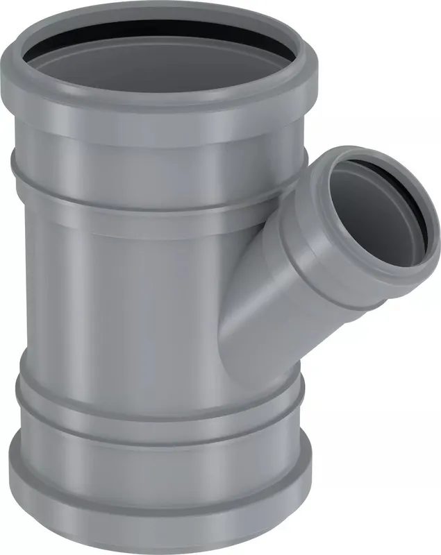 Uponor kanalizacijos movinis trišakis 110/50 45 * pilkos spalvos