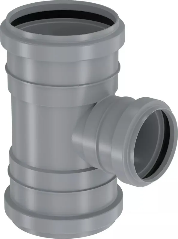 Uponor kanalizacijos movinis trišakis 75/50 88,5 * pilkos spalvos
