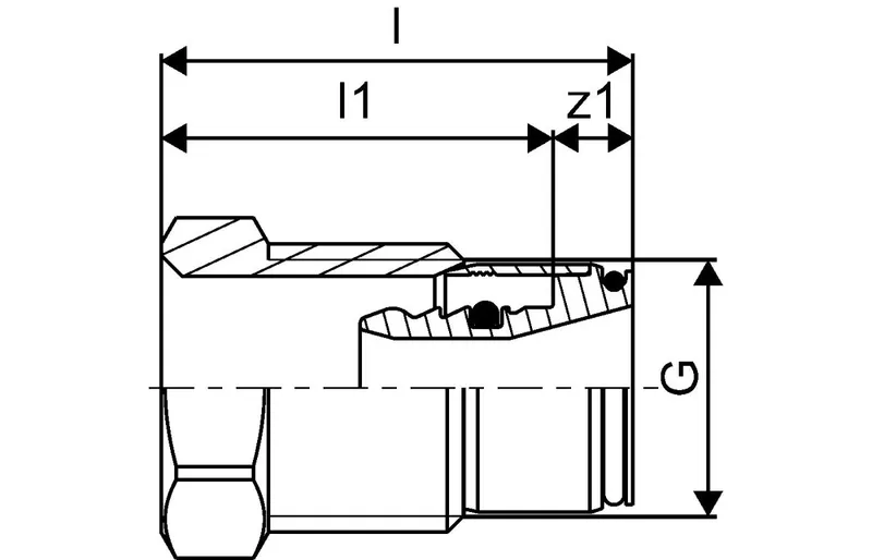 Smart Radi 16-G1/2" užveržiama jungtis