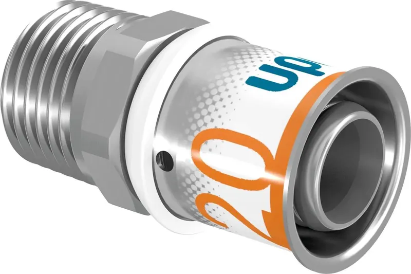 S-Press PLUS 20-R1/2" jungtis išoriniu sriegiu