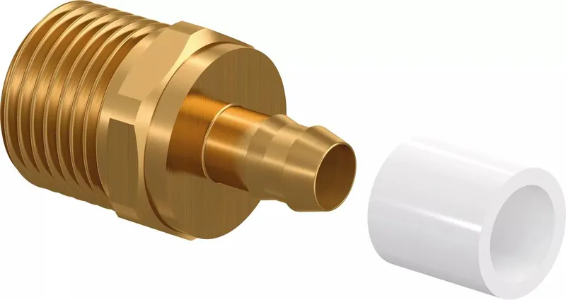 Minitec 9,9-R1/2"MT adapteris su žiedu