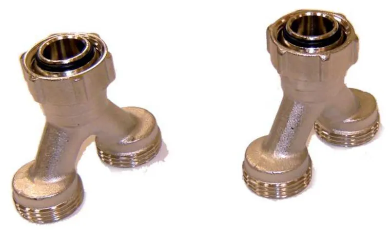 Fluvia 2xG3/4-3/4"Euro Y užveržiama jungtis