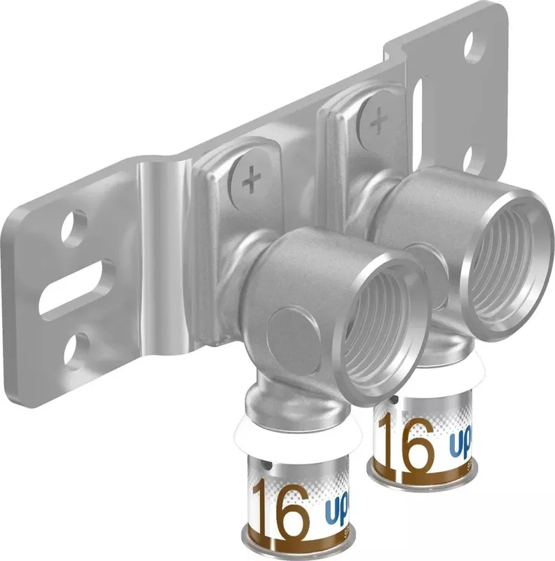 Uponor S-Press PLUS alkūnių kompl. radiatorių pajungimui 16-Rp1/2"FT c/c50mm