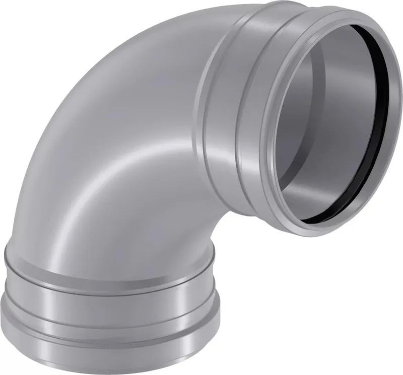 Uponor kanalizacijos movinė alkūnė 50 88,5 * pilkos spalvos SWEPT