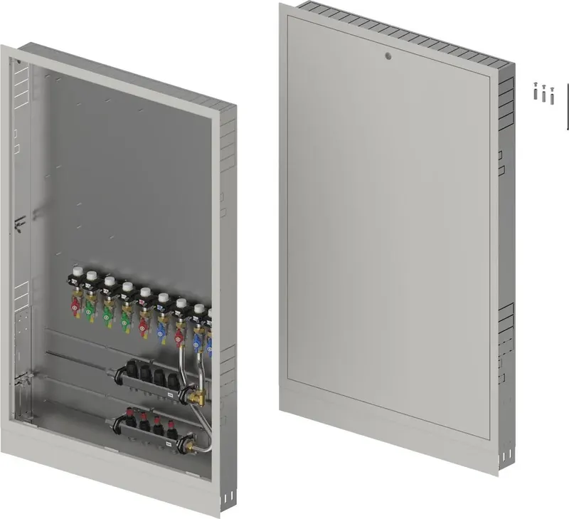 Combi Port M-Pro 1200x750X110mm 4HM+9BV įleidžiama spintelė su kolektoriumi