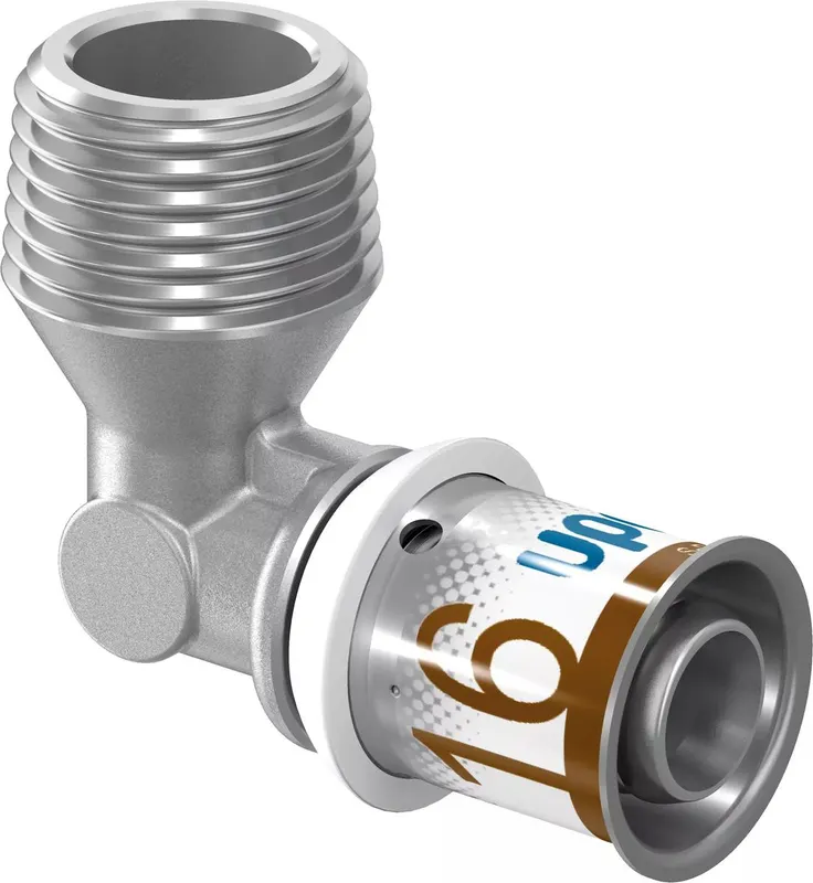 Uponor S-Press PLUS alkūnė išoriniu sriegiu 16-R3/8"MT