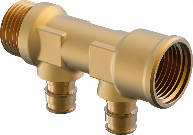 Q&E 3/4" 2x16 c/c35 srieginis kolektorius
