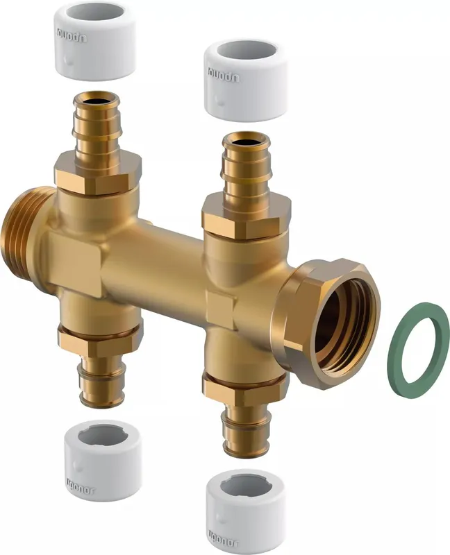 Aqua PLUS 3/4"MT/SN 2x2X15 c/c50 kolekt. sukamas dvigubas