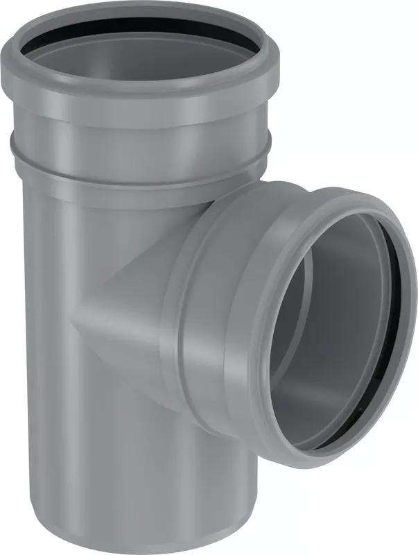 Uponor kanalizacijos trišakis 110/110 88,5 * pilkos spalvos
