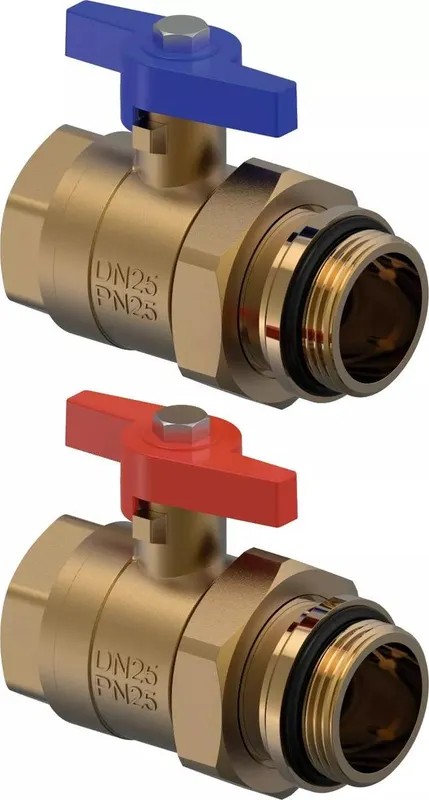 Uponor Vario rutulinis ventilis su ardoma jungtimi 1" B