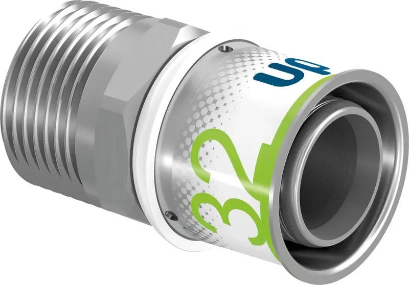 S-Press PLUS 32-R1" jungtis išoriniu sriegiu