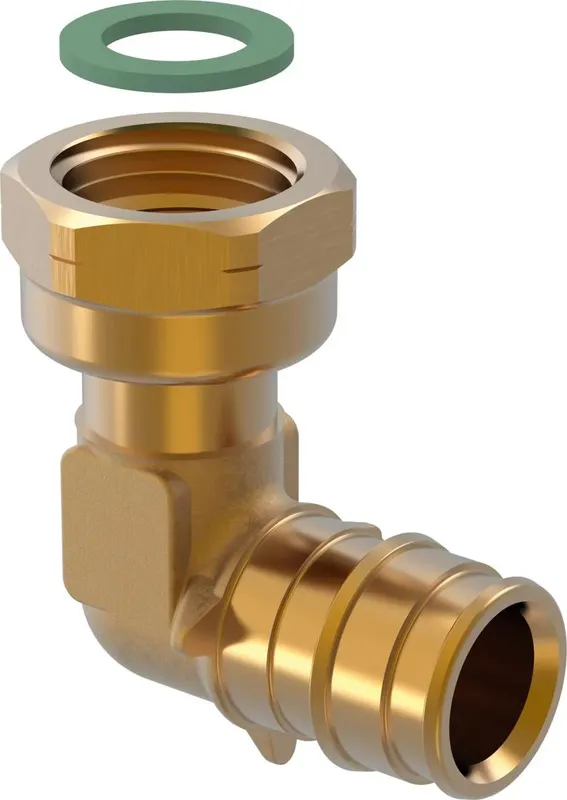 Q&E 20x1/2" BSP alkūnė l.v. sriegiu