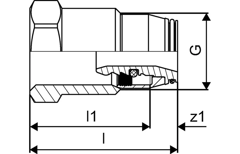 Smart Radi 16-G1/2" užveržiama jungtis
