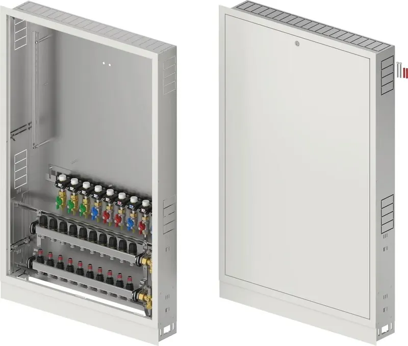 Combi Port E-Pro 1200x750x150 10HMV+9BV įleidžiama spintelė su kolektoriumi